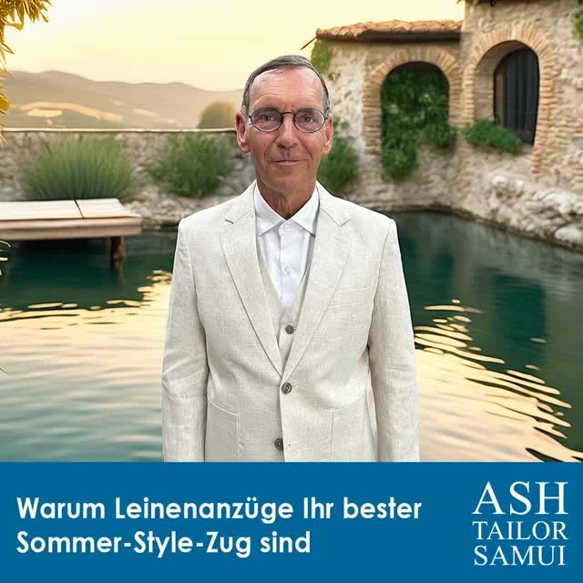 #suits Warum Leinenanzüge Ihr umwerfendster Sommer-Style-Zug sind

Wenn die Temperaturen steigen und die Tage länger werden, wird eines klar: Ihre Garderobe muss genauso atmen wie Sie. Hier kommt der Leinenanzug ins Spiel, der unbestrittene König des Sommertailoring. Leicht, atmungsaktiv und mühelos stilvoll sind Leinenanzüge die erste Wahl für den modernen Gentleman, der scharf aussehen möchte, ohne ins Schwitzen zu geraten.